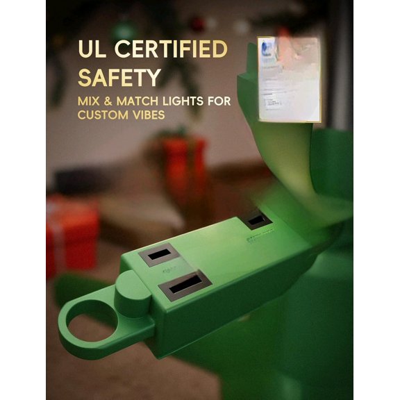 360 Rotating Christmas Tree Stand, Up to 7.5ft, 90lb Artificial Christmas Tree, Fits 0.81.5" Tree Poles, Spinning Christmas Tree Stand, Christmas Tree Revolving Base with Remote Control