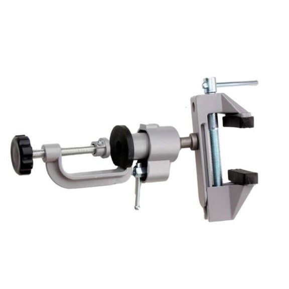 360 Rotating Clamp On Benches Vise Featuring Electric Drill Holders for Metalworking DIY