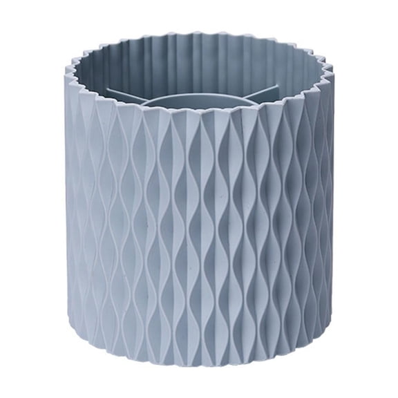 360 ° Rotating Cosmetic Storage Box Large Capacity Portable Makeup Brush Bucket Brush Eyebrow Pencil Lipstick Eyeshadow Brush Storage Cartridge Desktop Finishing Rack(Grey)