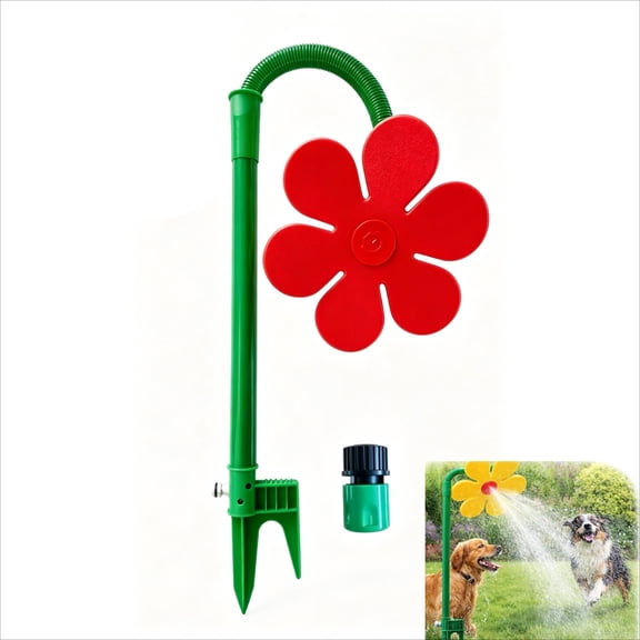 360° Rotating Dancing Flower Sprinkler, Crazy Daisy Lawn Sprinkler for Yard Garden, Water Sprinkler for Lawn with Fun Motion, Summer Yard Splash and Cooling