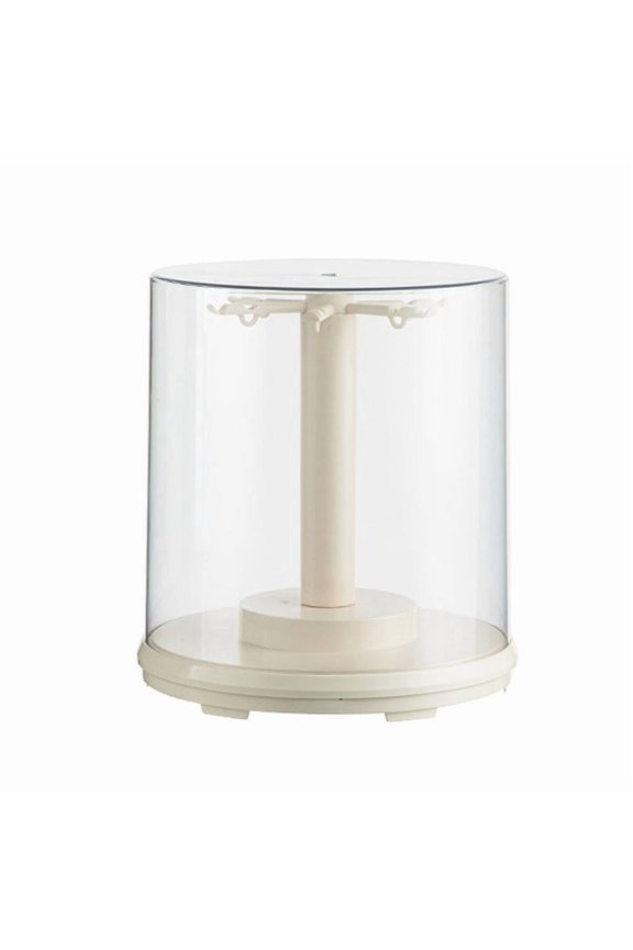 360 Rotating Display Box, Acrylic Collectible Showcase Case with Auto Spinning Turntable, Transparent Jewelry Display Stand for Anime Figures, Designer Toys, Models Protection