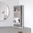 thumbnail image 1 of 360 ° Rotating Door  90° Right Angle Design 3 Tier Storage Rack, Rotating Storage Rack, Cosmetic Storage Rack, 1 of 26