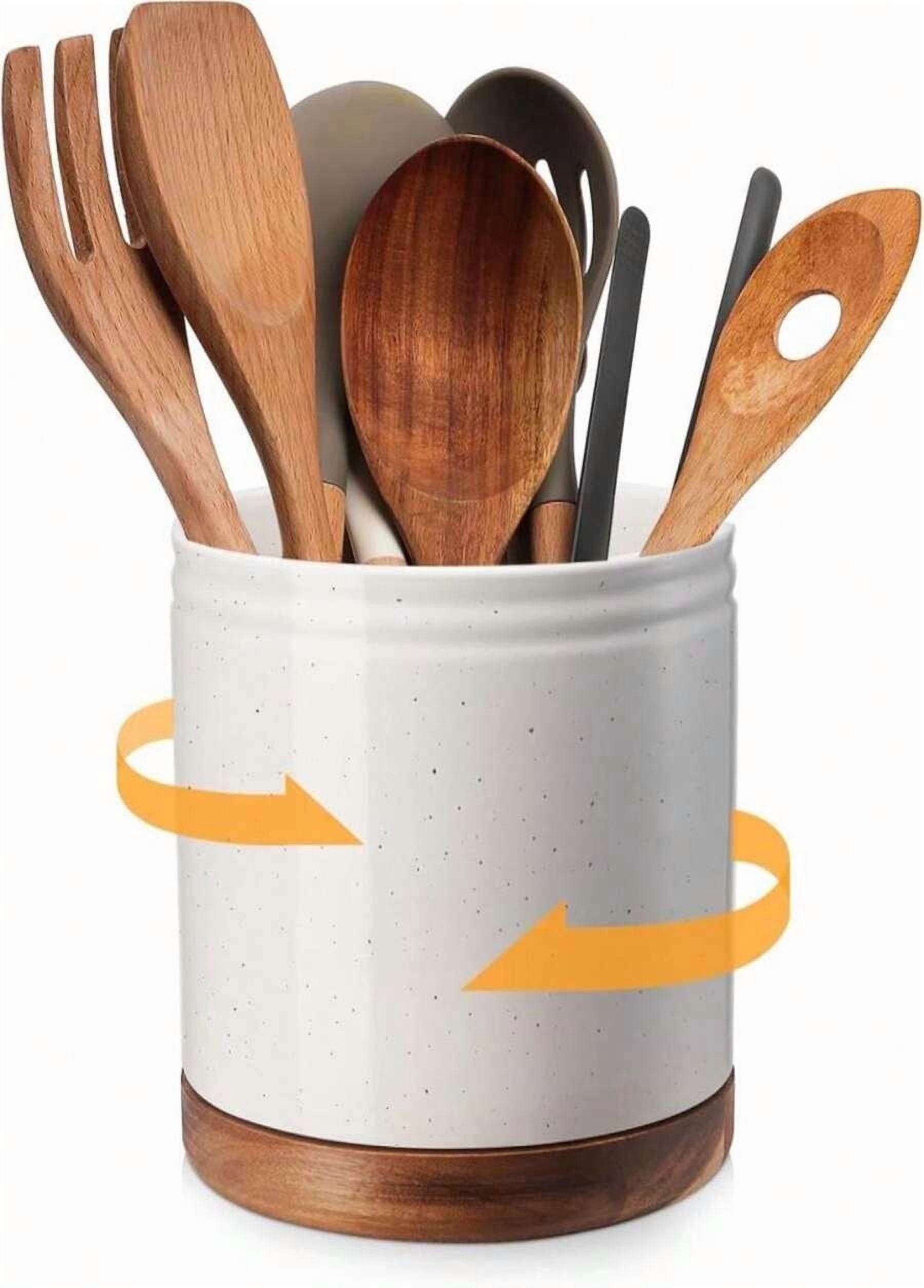 360° Rotating Extra Large Cooking Utensil Holder, 76