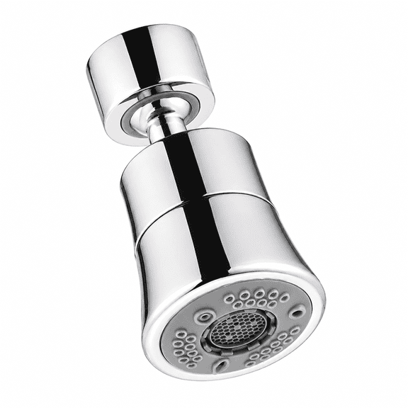 360 Rotating Faucet Aerator, 2-Mode Multi-Function Sink Sprayer Attachment, Universal Anti-Splash Faucet Extender with Adapter, Fits 15/16" Female Thread & 55/64" Male Thread for Kitchen Bathroom