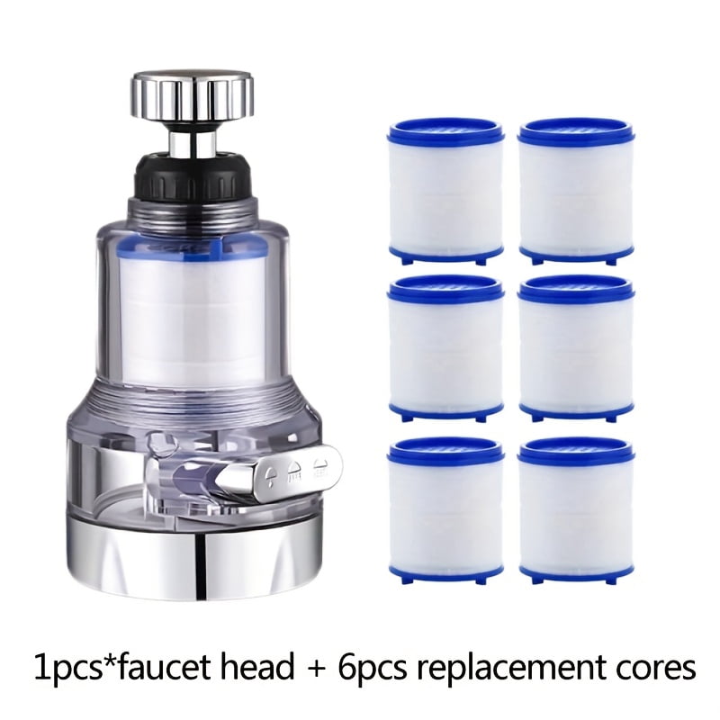 360° Rotating Faucet Spray Head, Kitchen Tap Aerator, Universal Faucet Extender with Filter, 3 Modes Rotatable Extension Faucet Filter Nozzle, Kitchen Tap Water Filter Bubbler
