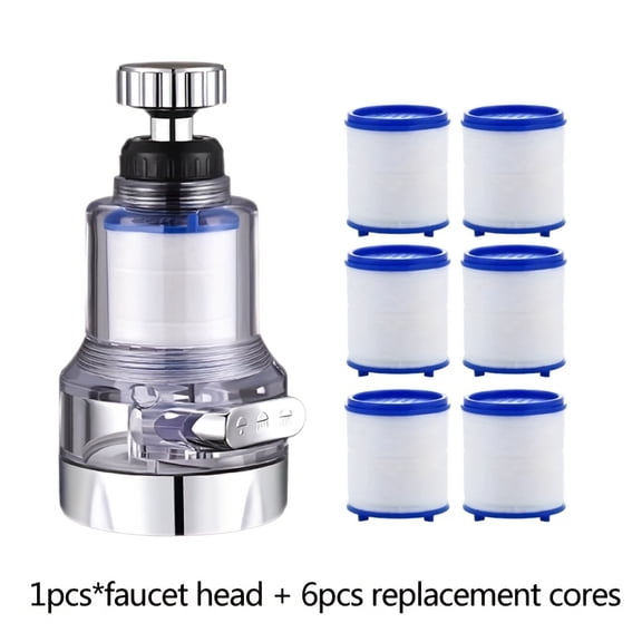 360° Rotating Faucet Spray Head, Kitchen Tap Aerator, Universal Faucet Extender with Filter, 3 Modes Rotatable Extension Faucet Filter Nozzle, Kitchen Tap Water Filter Bubbler