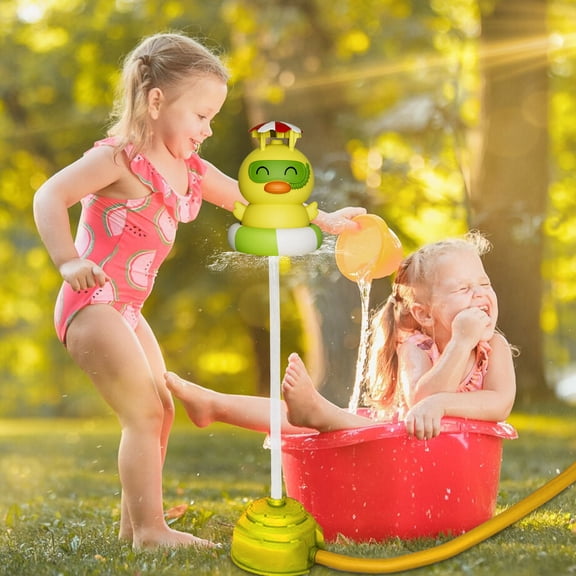 360° Rotating Flying Sprinkler Toy for Klds - Outdoor Water Spray Toy, Summer Backyard Fun, Stable Flight Up to 2M, Lightweight & Durable, Connects to Faucet for Hours of Play