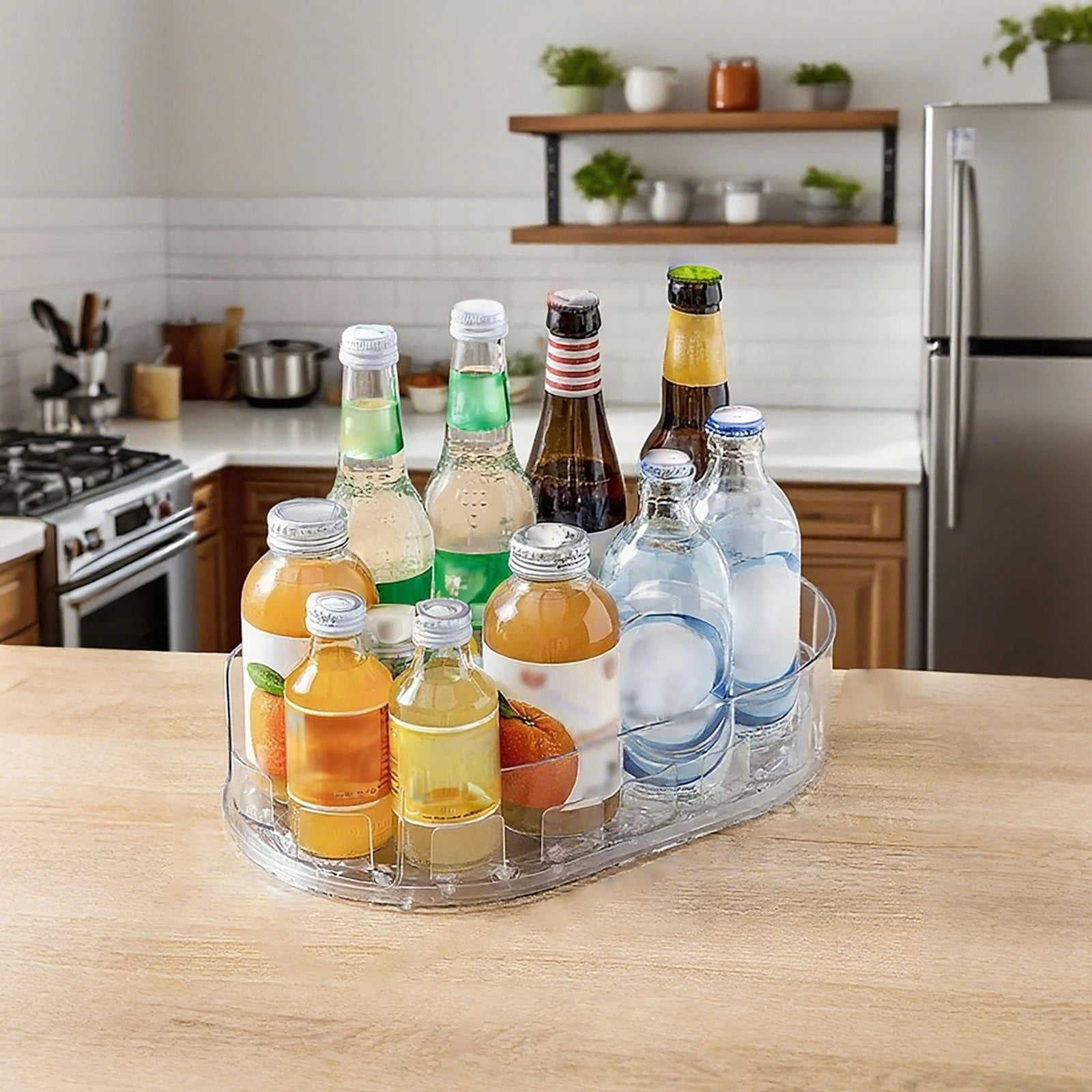 360 Rotating Food Storage Containers For Refrigerator Kitchen Pantry ...