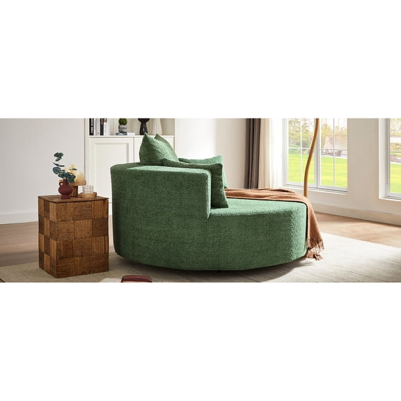 360° Rotating Function, Deep Seat, Premium Chenille - Adds Style to Any Room