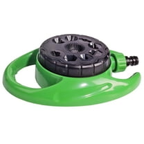 360° Rotating Garden Sprinkler - 9 Pattern Watering System with 10M Coverage, Heavy Duty Plastic Lawn Sprinkler for Yard, Plants & Kids Play (Hose Connector Included)