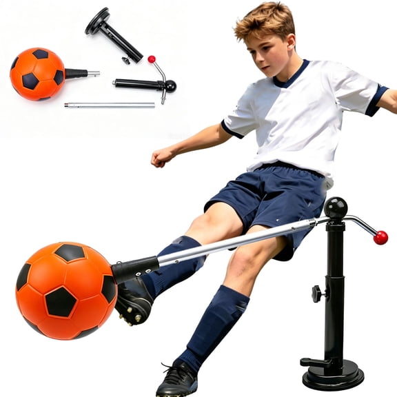 360° Rotating Independent Soccer Trainer, Home/Outdoor Ball Control Practice, Personal Skill Enhancement Device, Portable & Durable, for Teenagers & Adults