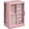 thumbnail image 1 of 360 °   Rotating Jewelry Box with 7 Drawers, Spacious Vertical Jewelry Organizer with Glass Window, Jewelry Storage Case, Dustproof & Moisture-resistant Design, 1 of 8