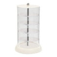 thumbnail image 1 of LanSuare 360° Rotating Jewelry Case, 4 Layers Clear Jewelry Box Organizer for Rings Earrings Necklaces Display, 1 of 7