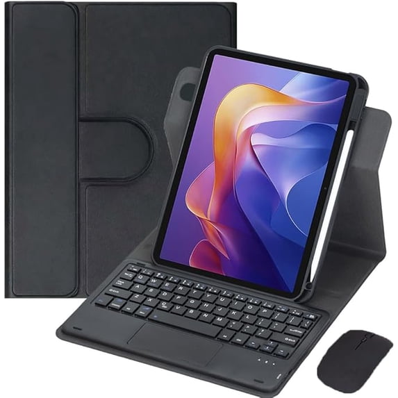 360° Rotating Keyboard Case for Xiaomi Redmi Pad 2 11" 2025 (Black)