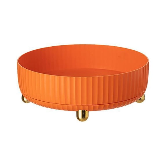 360° Rotating Kitchen Seasoning Box Fruit Plate Finishing Table Top Storage Disc Multi-Purpose Rotating Round Disc Cosmetic Shelf 1Pcs