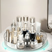 360° Rotating Kitchen Turntable Organizer | Transparent Plastic Spinning Lazy Susan for Cabinet, Pantry & Refrigerator | Spice & Condiment Storage | 10x10x1.57 Inches