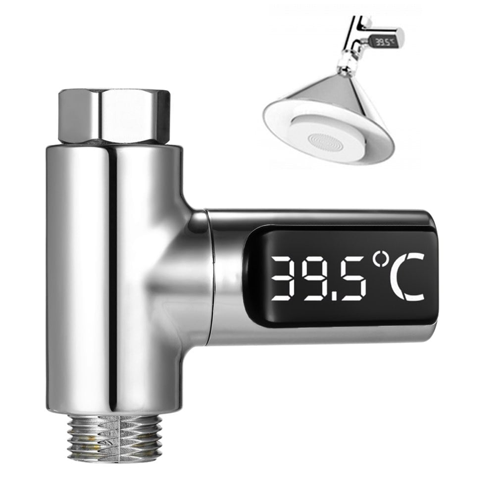 360° Rotating LED Digital Shower Temperature Display Bathroom Baby Bath
