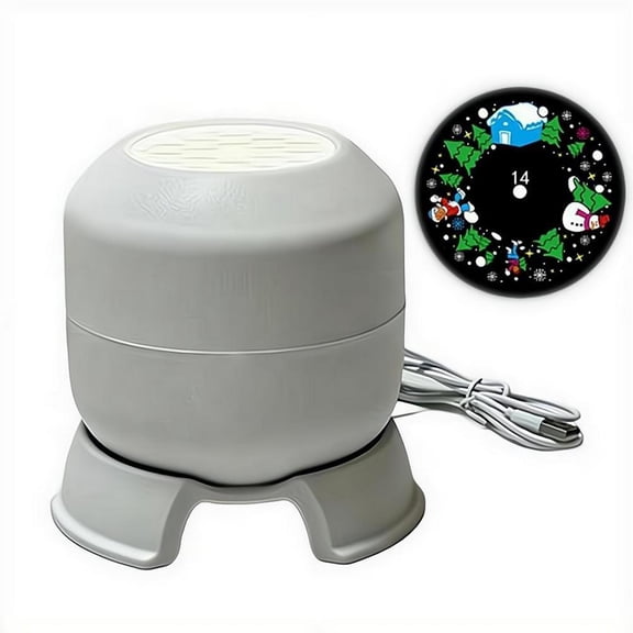 360 Rotating LED Ocean Projector Night Light, Sea Wave Underwater Lamp with Adjustable Brightness, USB Cable for Kids Room Nursery Party Decor