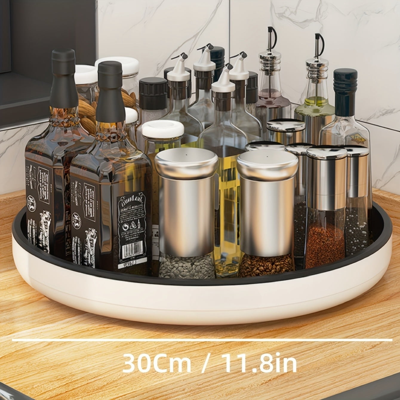 360° Rotating Lazy Susan - Non-Slip Spice Rack Organizer For Kitchen ...