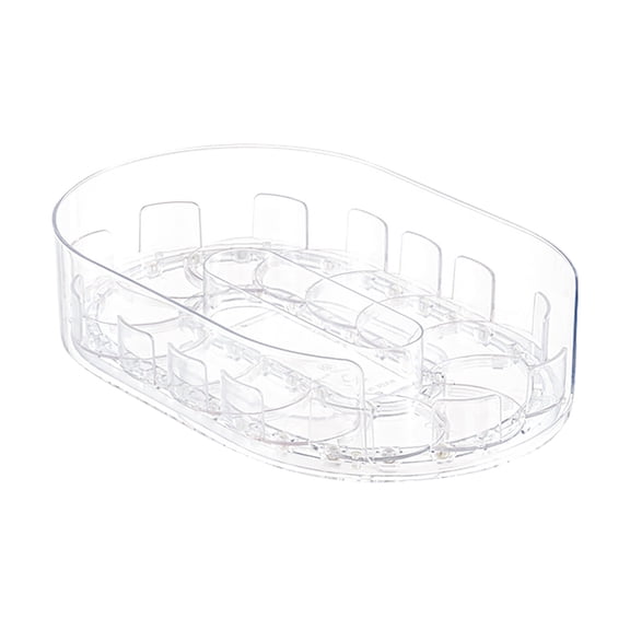 360° Rotating Lazy Susan for Refrigerator, Ongmies Fridge Organizer – Large Capacity Turntable with Non-Slip Tiered Shelf for Kitchen, Pantry, and Cabinet Storage, Rectangular Fridge Organizer