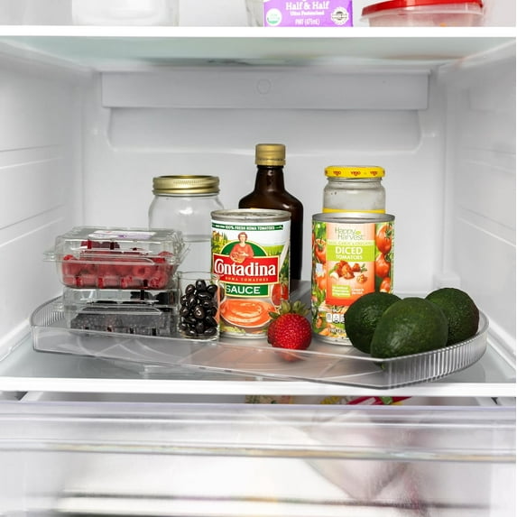 360° Rotating Lazy Susan for Refrigerator | Rectangular Fridge ...