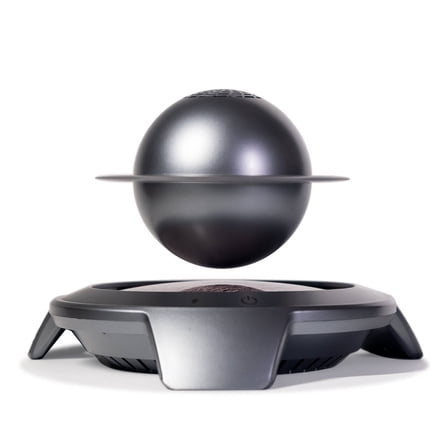 360 Rotating Magnetic Levitating Saturn Bluetooth Speaker with LED Light, Floating Planet Speaker for Home Office Decor & Gift