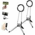 thumbnail image 1 of 360° Rotating Magnetic Phone Stand,2025 New Multi Angle Tri Fold Cell Phone Holder, Handheld Phones Grip, Magnetic Phones Tripod Stand, Smartphone Mini Tripod, 1 of 7
