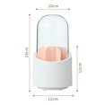 thumbnail image 1 of 360° Rotating Makeup Brushes Holder Portable Desktop Makeup Organizer Cosmetic Storage Box Make Up Tools Jewelry Container Pink C, 1 of 6