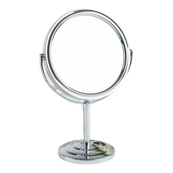 360° Rotating Makeup Mirror, 1x 3x Magnification, Metal Frame, 6 ½ Inch Circumference, Perfect for Travel