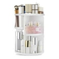thumbnail image 1 of 360 Rotating Makeup Organizer,DIY Adjustable Holder,Foldable Cosmetic Storage Display Box, 1 of 7
