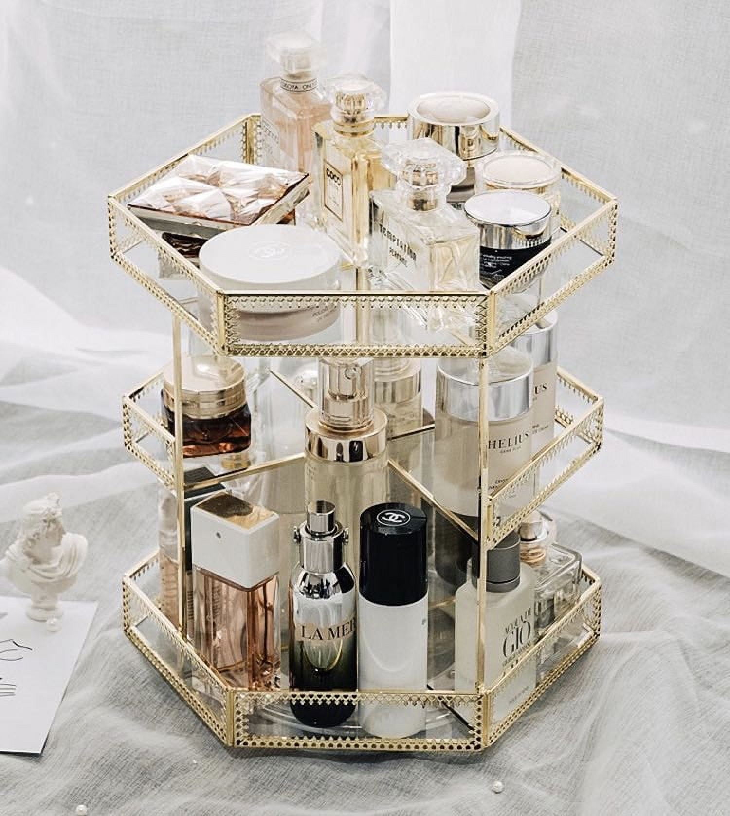 Buy Makeup Organizer with Mirror and Handle