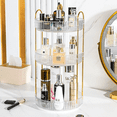 thumbnail image 1 of 360° Rotating Makeup Organizer for Vanity, 3 Tier Large Skincare Make Up Storage Perfume Organizers for Bathroom Counter, Clear Cosmetic Dresser Organizer, Lipstick Toiletry Spinning Holder, 1 of 13