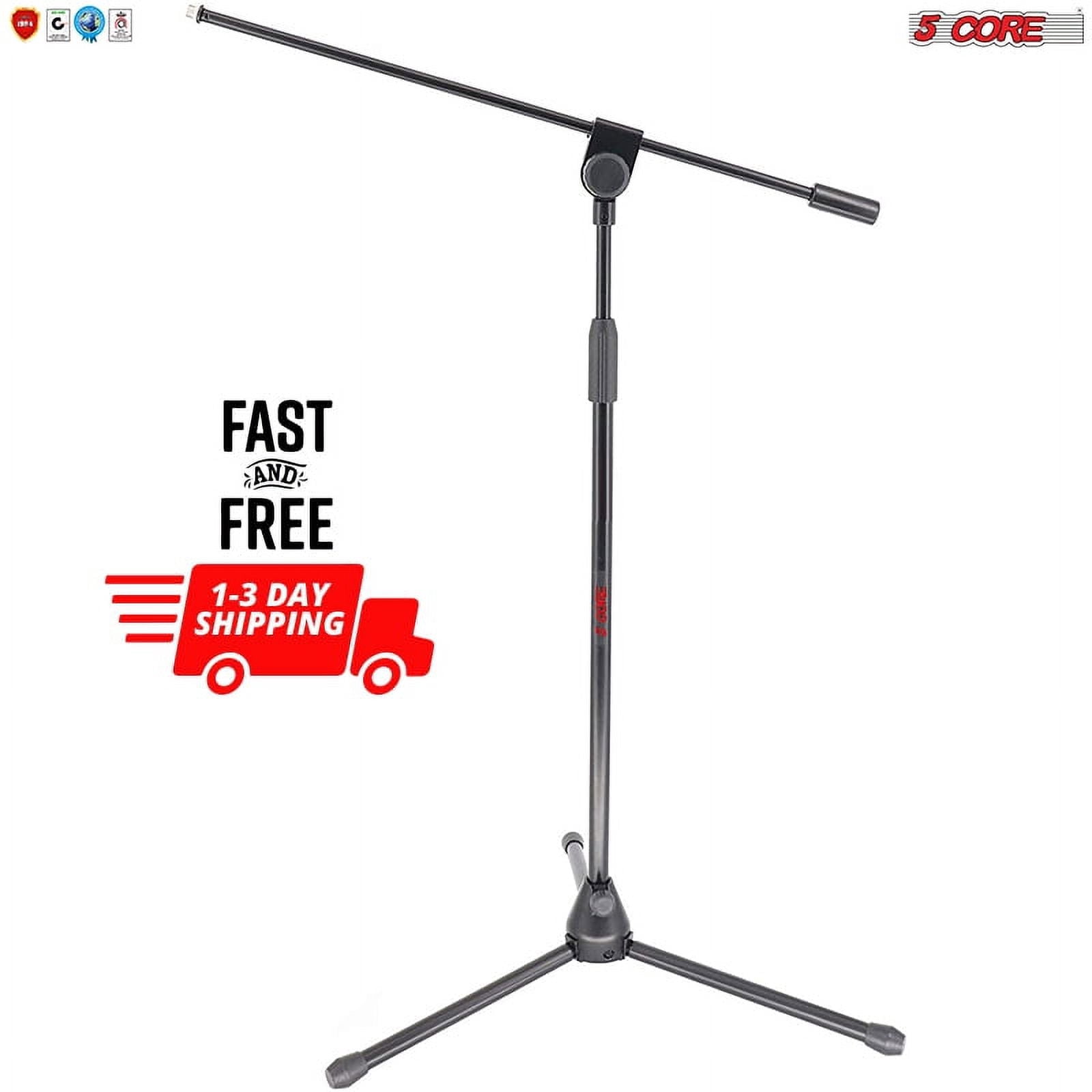 360° Rotating Microphone Stand Mic Clip Boom Arm Foldable Tripod M300 5 Core