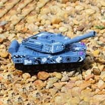 360° Rotating Military Tank Toy with Movable Parts, No Battery Push & Pull Action, Durable Plastic Construction for Kids, Boys & Collectors