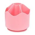 thumbnail image 1 of 360 Rotating Pencil Pen Holder for Desk, Large Capacity Pen Organizer with 6 Slots, Multipurpose Makeup Storage Box, Cute Office Supplies, Desk Accessories for Office, Study, Home,Pink, 1 of 7
