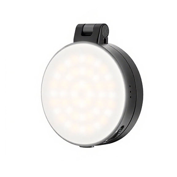 360 Rotating Phone Holder With LED Mirror 3 Color Temperatures Dimmable Lighting For Photography Content Creation