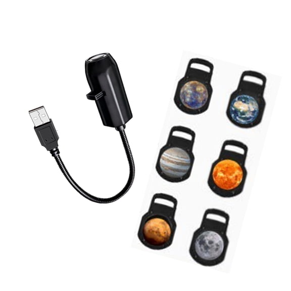 360 Rotating Planet Projector Lamp for Bedroom & Living Room Atmospheres Lighting, Space Wall Decor Easy Use