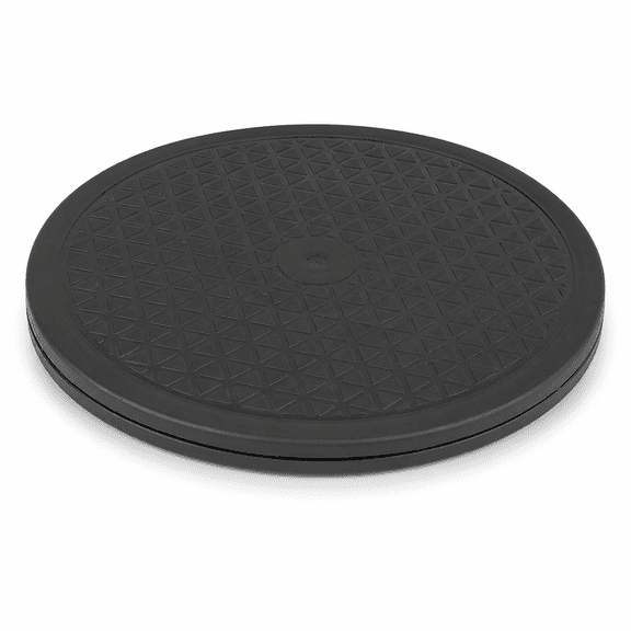 360 Rotating Platform Turntable Display Base Stand for Monitor TV Multipurpose Swivel Double Sided Non Slip Rubber Pads 110 lbs Capacity 10 inches / 25.4 cm Black