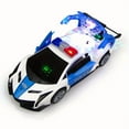 thumbnail image 1 of 360° Rotating Police Car Toy with Sound & Light Electric Automatic Openable Doors Educational Vehicle Toy for Kids Children, 1 of 8