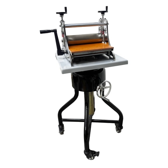 360 Rotating Sculpture Turntable and Adjustable Pressure Printmaking Machine