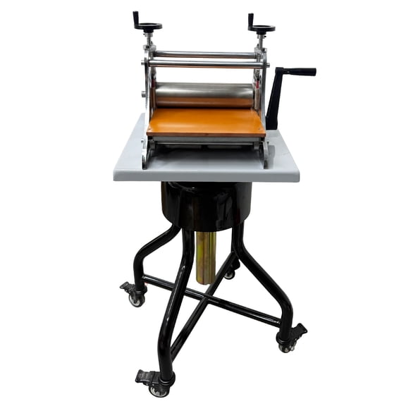 360 Rotating Sculpture Turntable and Printmaking Machine Unit Combined Adjustable Pressure