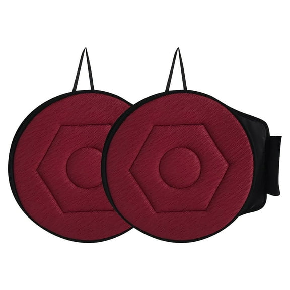 360° Rotating Seat Cushion for Car & Home | Swivel Mobility Aid with Non-Slip Base | 40x40cm Foam Cushion for Elderly & Back Pain Relief | 2-Pack EVA Foam Seat Cushions