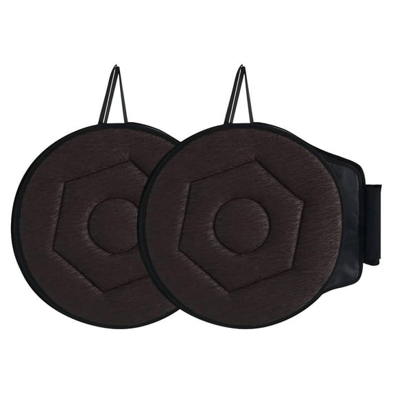360° Rotating Seat Cushion for Car & Home | Swivel Mobility Aid with Non-Slip Base | 40x40cm Foam Cushion for Elderly & Back Pain Relief | 2-Pack EVA Foam Seat Cushions