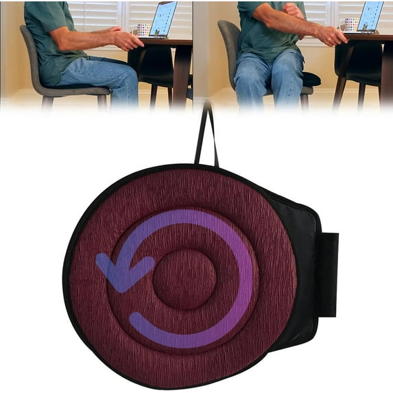 360°Rotating Seat Cushion for Car, Rotating Car Seat Cushion, Car Seat Cushion, Degree Swivel Seat Cushion for Car, Red