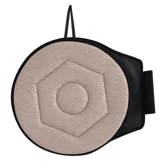 360° Rotating Seat for Car Elderly Non Swivel Support, 15.74*15.74 in, Beige
