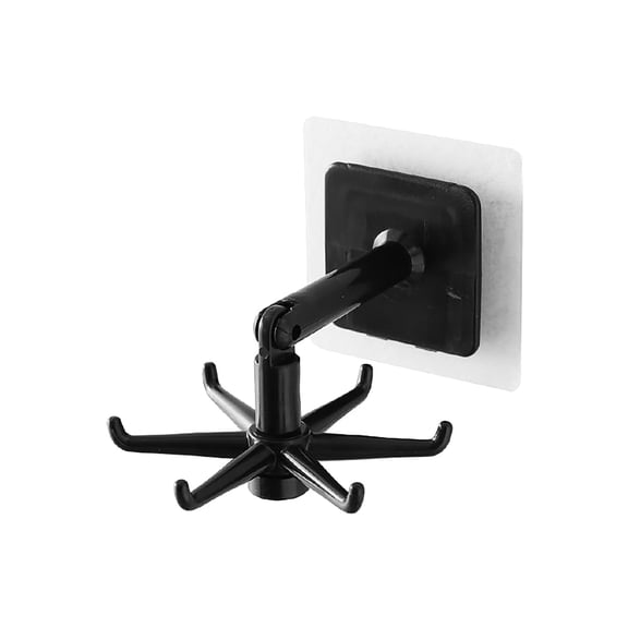360° Rotating Self Adhesive Utility Hook, 2024 New Under Cabinet Hooks Adhesive Kitchen Hooks for Hanging Utensils Holder Hanger Storage Rack for Kitchen Utensils Organizer