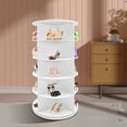thumbnail image 1 of 360° Rotating Shoe Rack 5 Tier Spinning Storage Shoe Tower Shoe Storage Organizer Free Standing Revolving Shoe Rack for Entryway Living Room, Holds 20 Pairs of Shoes, 1 of 18