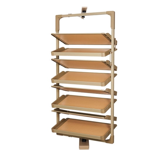 Metal Rotation 360° Rotating Shoe Rack - Adjustable Height, Space-Saving Pull-Out ...
