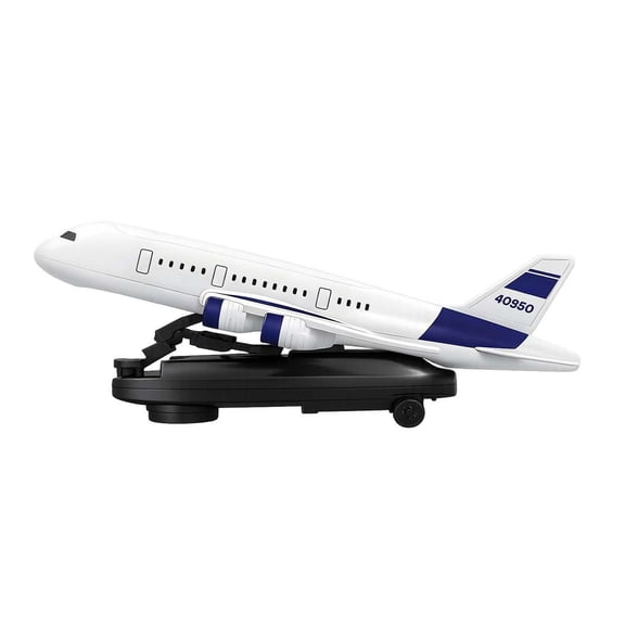 360° Rotating Airplane Toy with Flashing Lights - Realistic Kids Airplane Model, ABS , Gift for Boys & Girls Ages 4+ (Red/White)