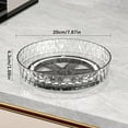 thumbnail image 1 of 360掳 Rotating Spice Rack Organizer - 7.9" Countertop Turntable Storage for Kitchen Cabinets, Clear Desktop Tray for Cosmetics, 1 of 3